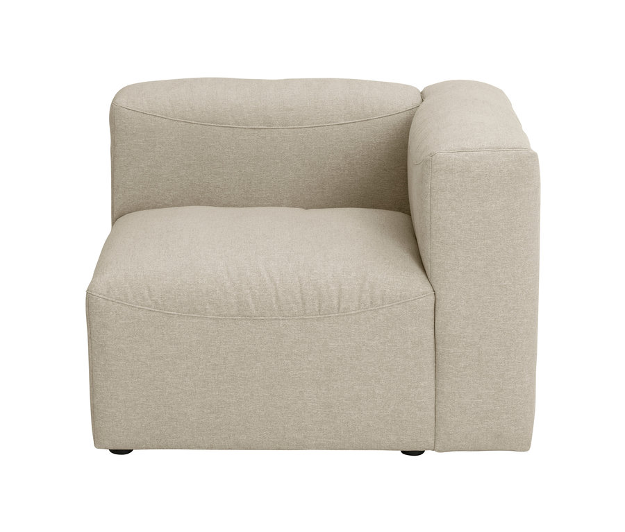 Beiges Modul-Sofa »Lena«, Element mit Armlehne, rechts.