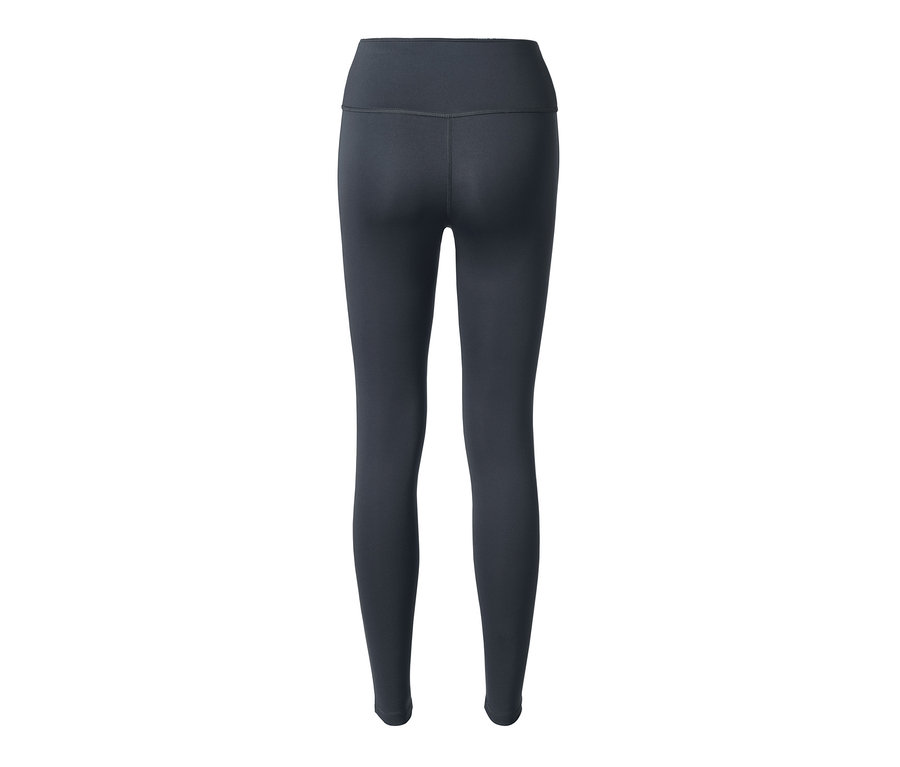 Detailansicht von hinten einer blauen Wende-Sporttight.