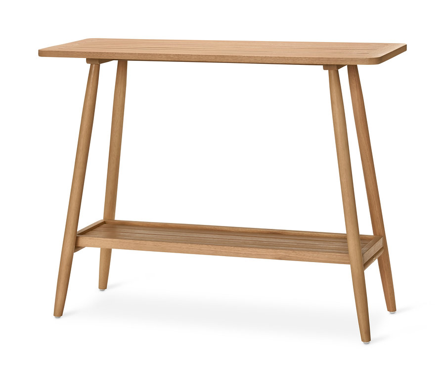 Konsolentisch mit 2 Ebenen.