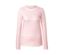 Gestreiftes Langarmshirt, rosa-weiß.