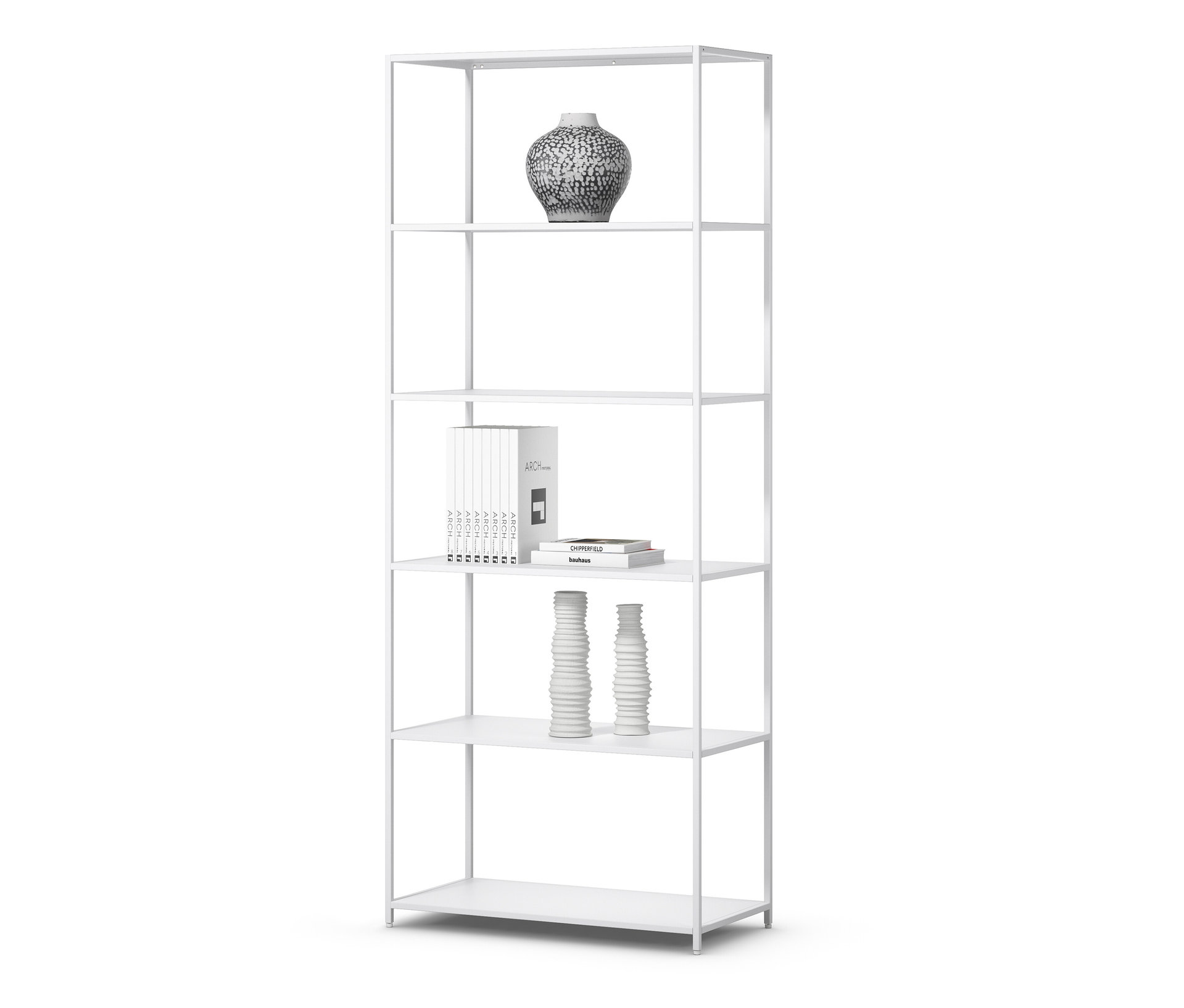 Tchibo - Metallregal - 80,5x39x191,5cm - weiß -