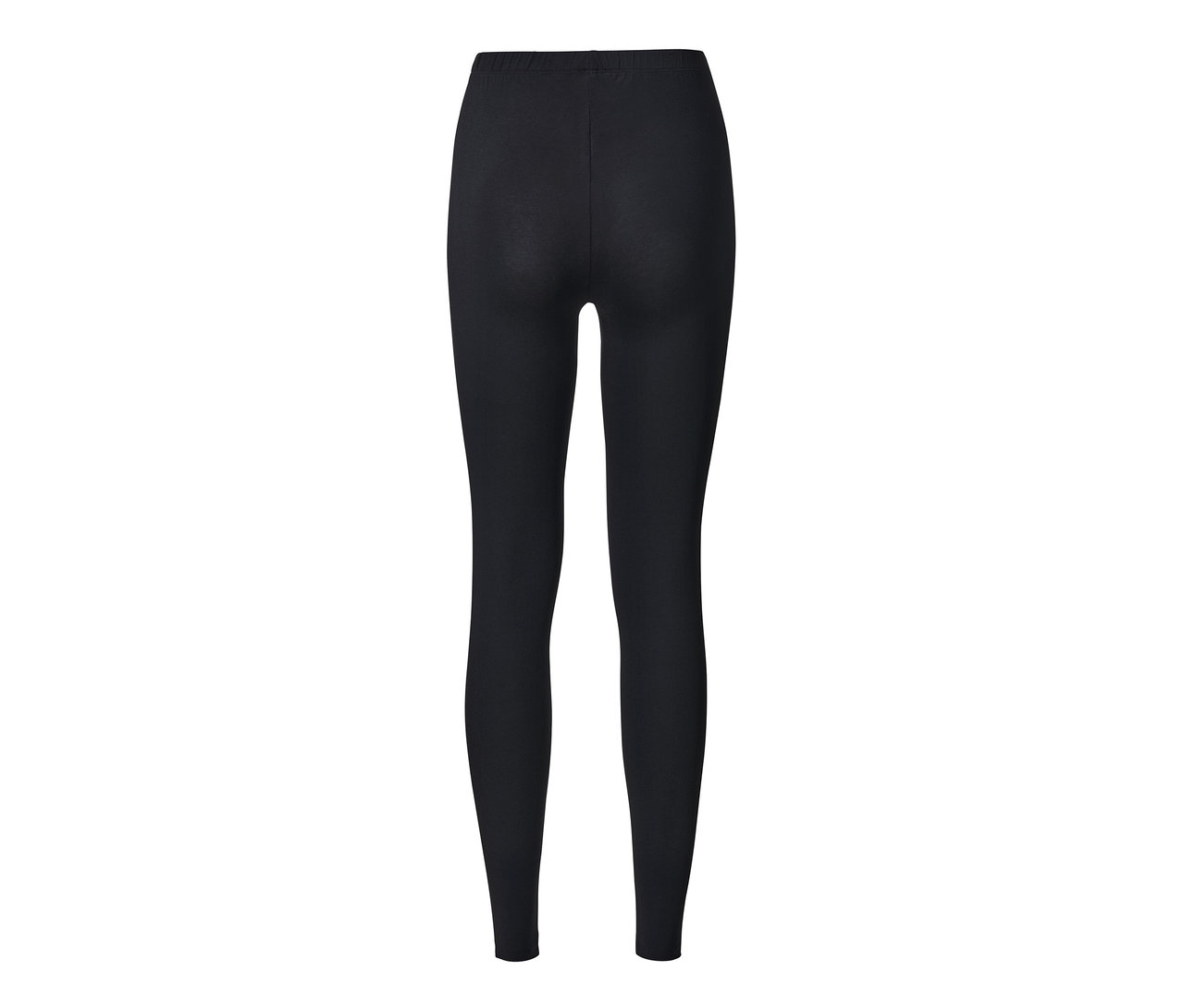 Schwarze Leggings von hinten.