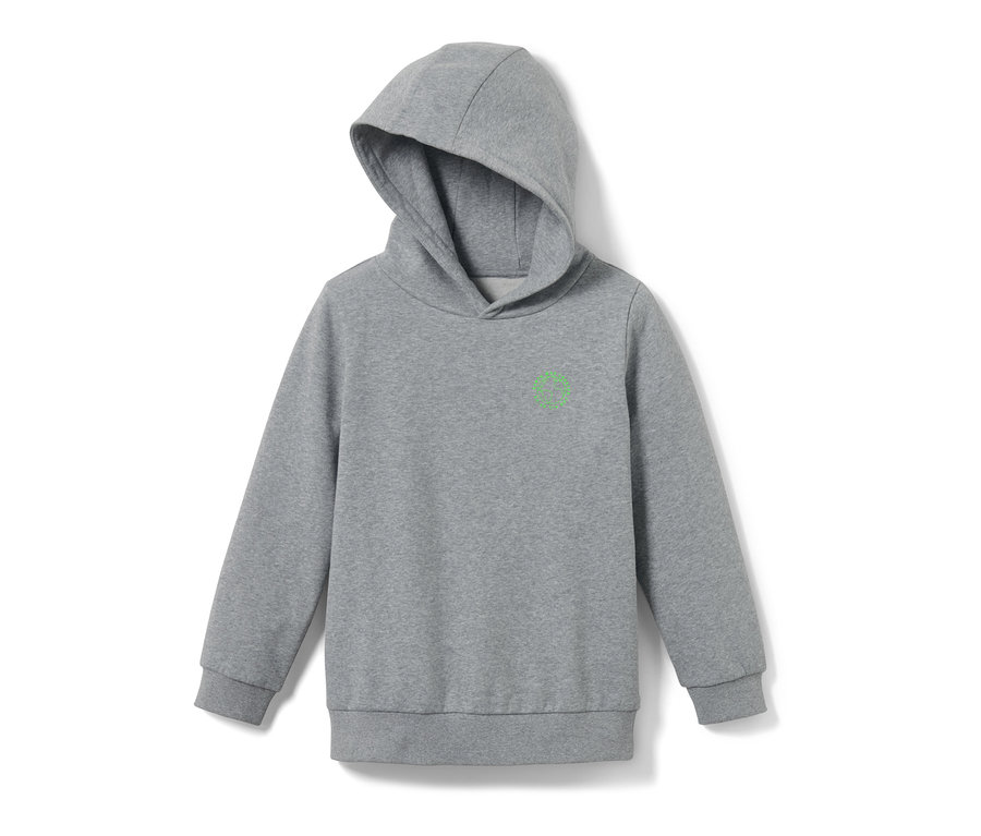 Ein grauer Kinder-Sweat-Hoodie.