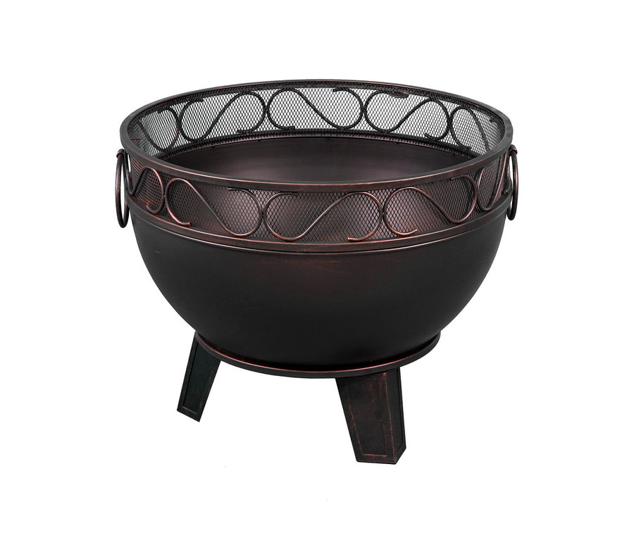 Buschbeck Feuerschale mit Funkenschutzhaube und Feuerrost.