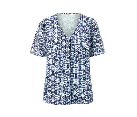 Bluse mit Alloverprint.