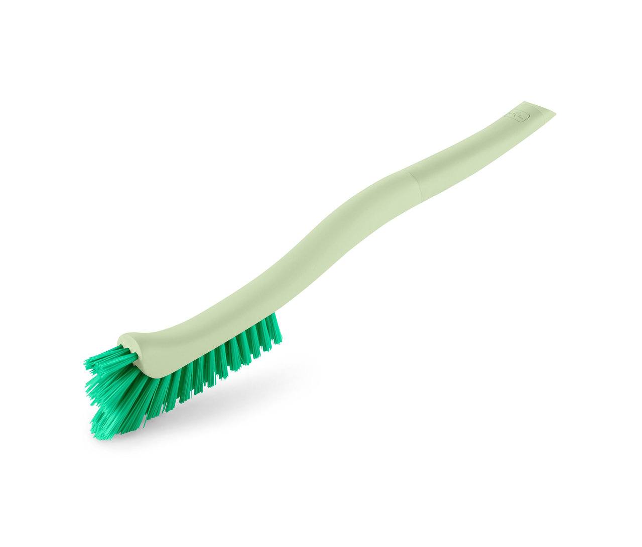 Eine grüne Fugenbürste mit Griff