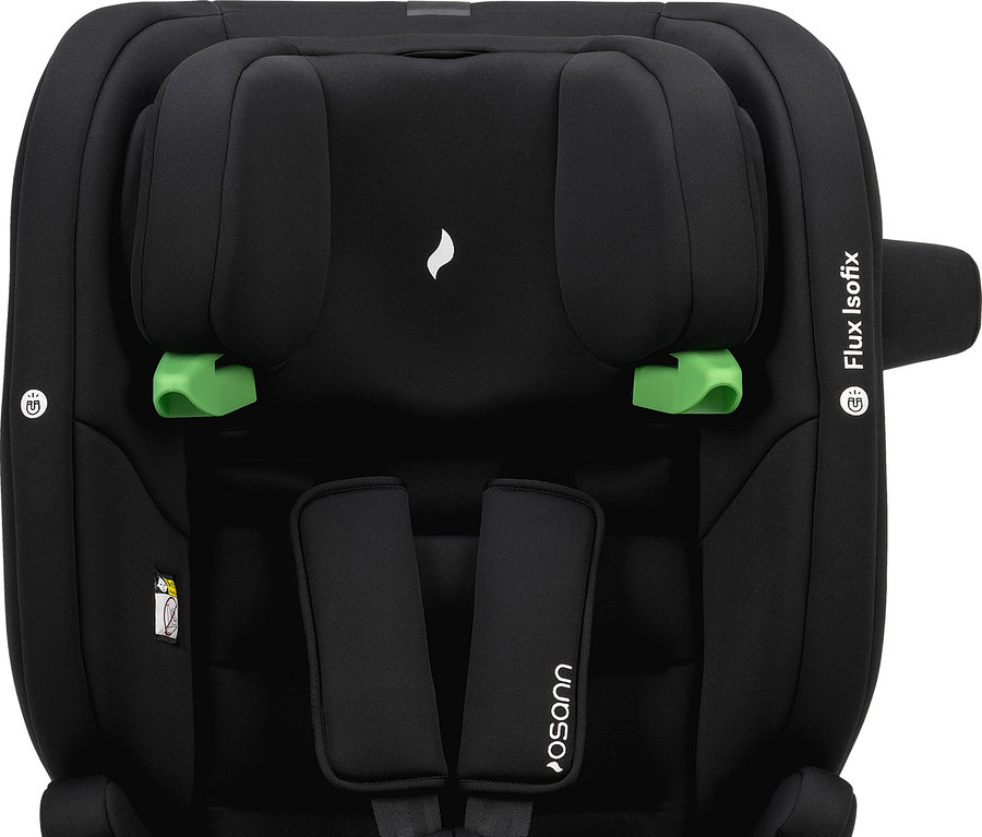 Schwarzer und grauer Osann Kindersitz »Flux Isofix i-Size«.