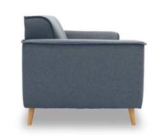 Seitenansicht des blauen 2,5-Sitzers »Jules« aus der DOMO Kollektion.
