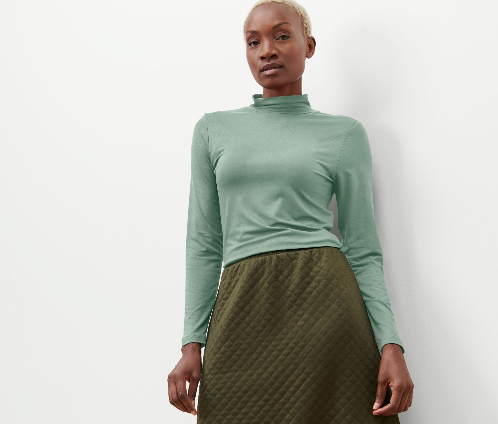 Thumbnail - Tchibo - Langarmshirt - Damen - Gr. L - grün