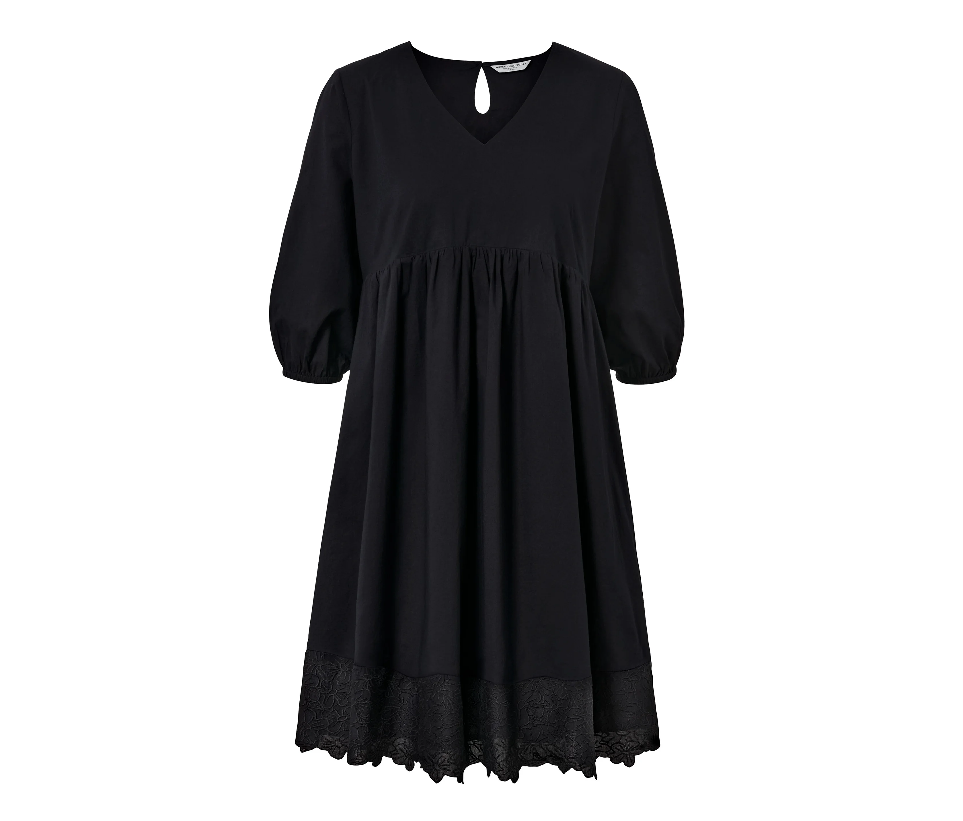 Stick 2 günstig Kaufen-Tchibo - Webkleid mit Stickerei - Damen - Gr. 40 - schwarz. Tchibo - Webkleid mit Stickerei - Damen - Gr. 40 - schwarz <![CDATA[Webkleid mit Stickerei Farbe: Schwarz Material: 100% Baumwolle (aus ökologischem Anbau) Maße: Gesamtlänge ca. 102,5 cm (Gr. 40)