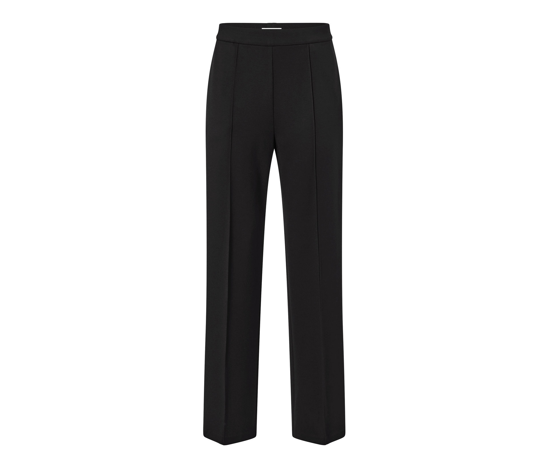 Jerseyhose mit Biese - Damen - Gr. 40 - schwarz - schwarz