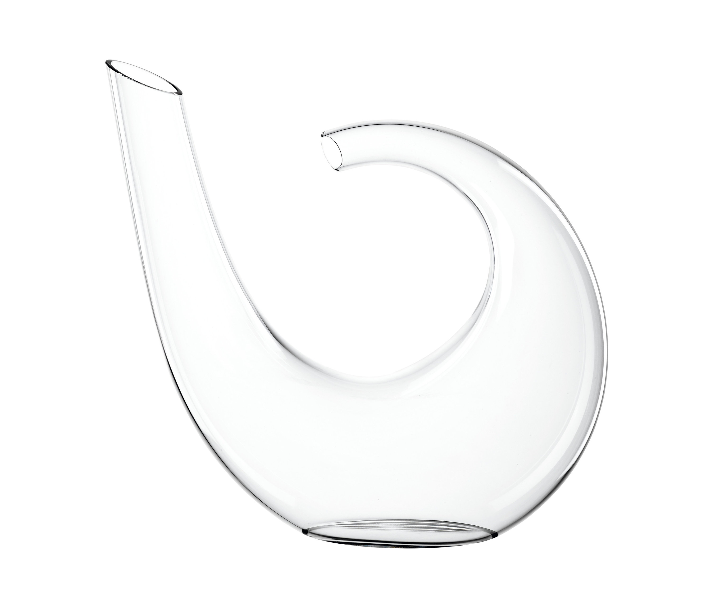 Ein transparenter Spiegelau Dekanter "Highline" mit 0,75 l Füllmenge.