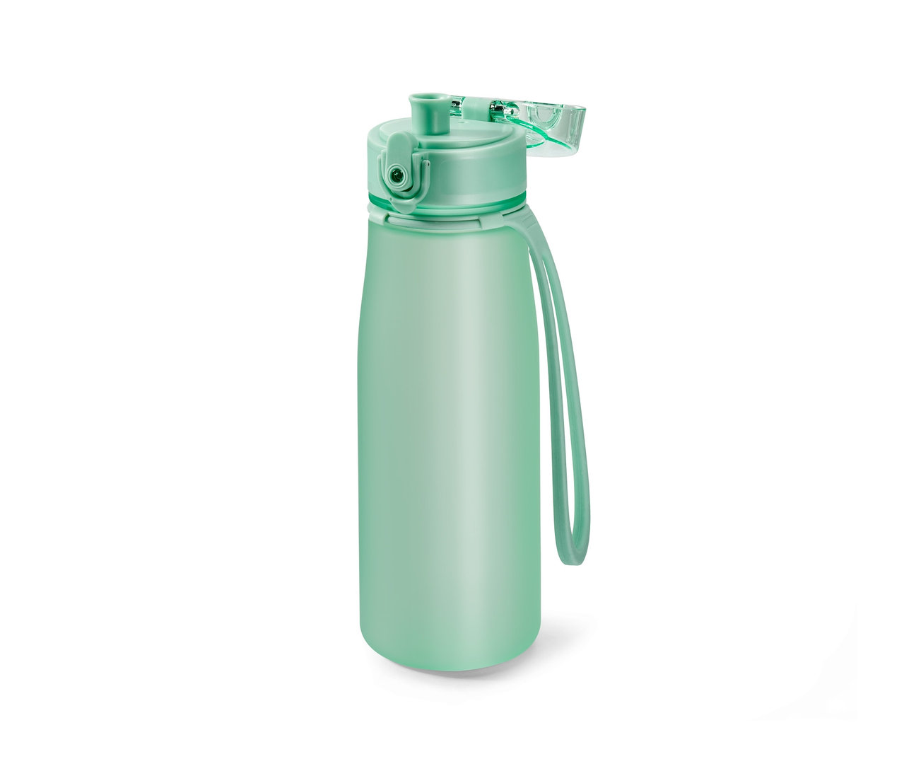 Eine grüne Sport-Trinkflasche.