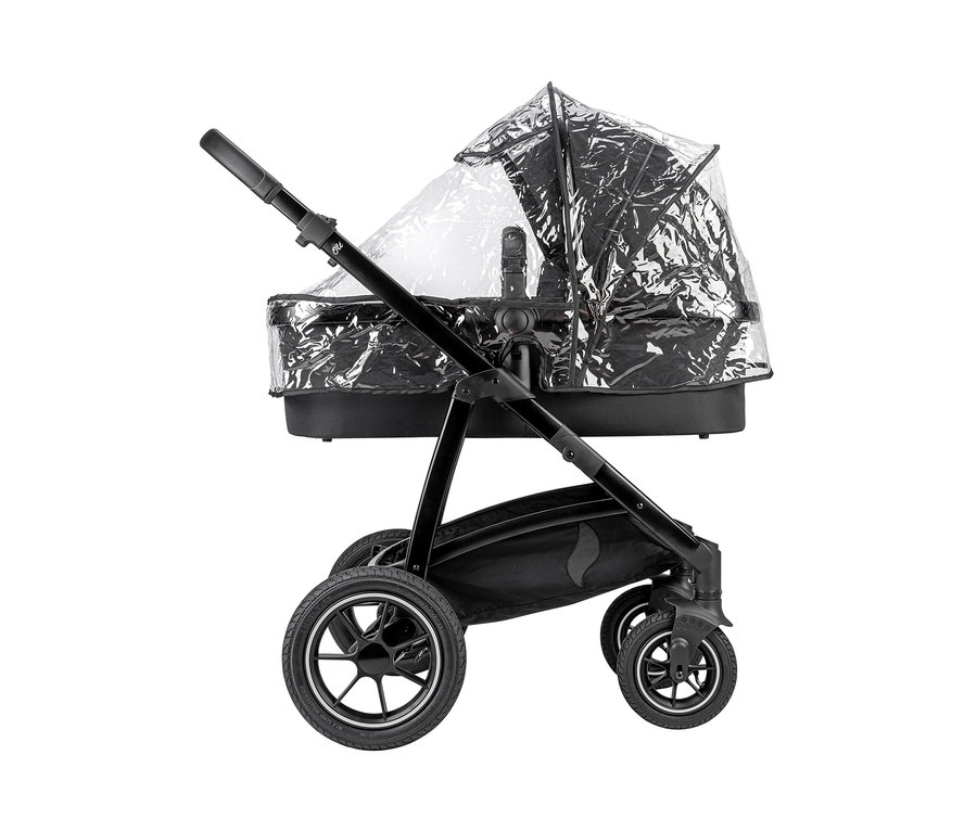 Schwarzer Osann Kombi-Kinderwagen »Olé Re.Label« mit Regenschutz.