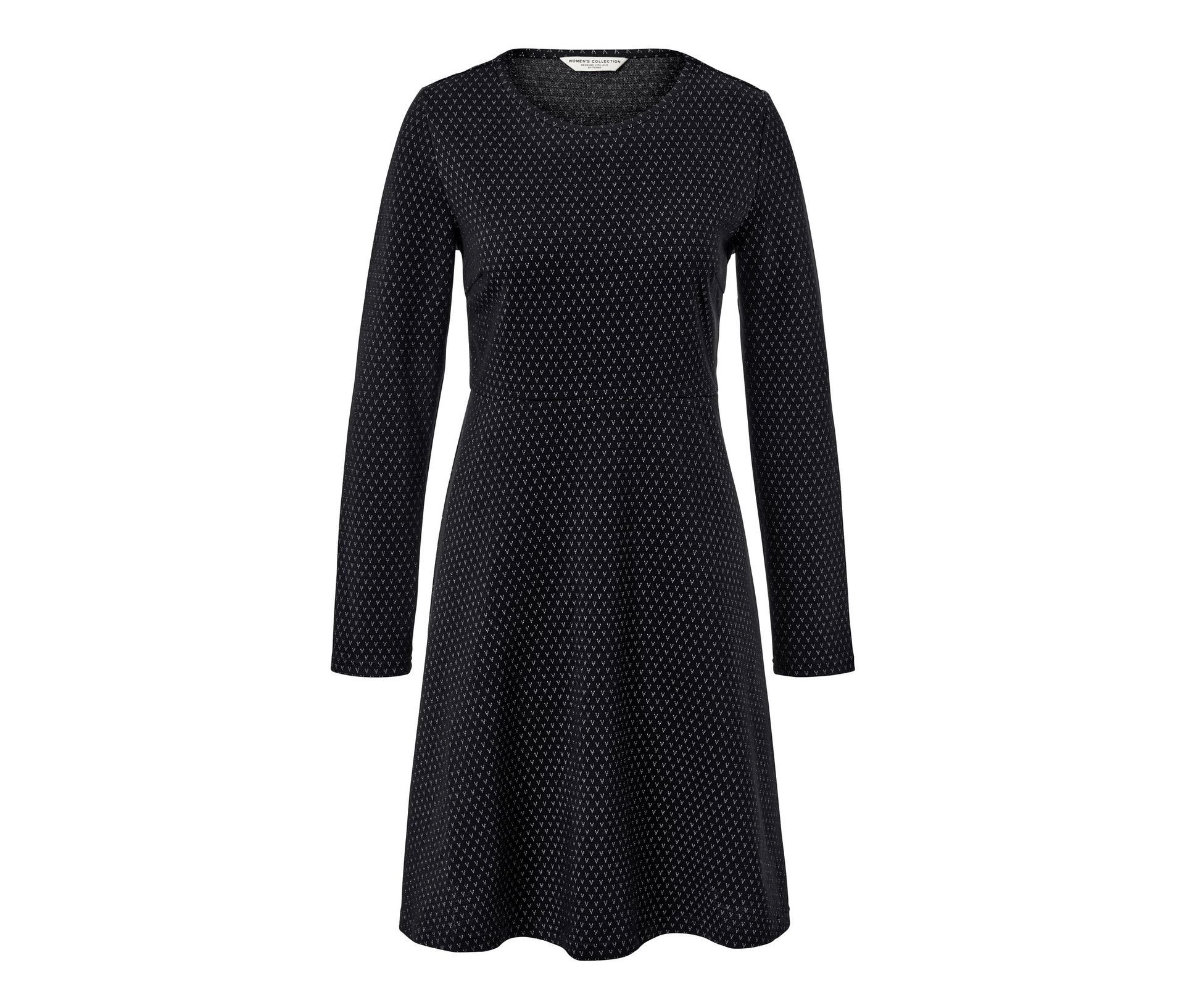 Glitzerndes Jacquard-Kleid - Damen - Gr. S - silber/jacquard - silber
