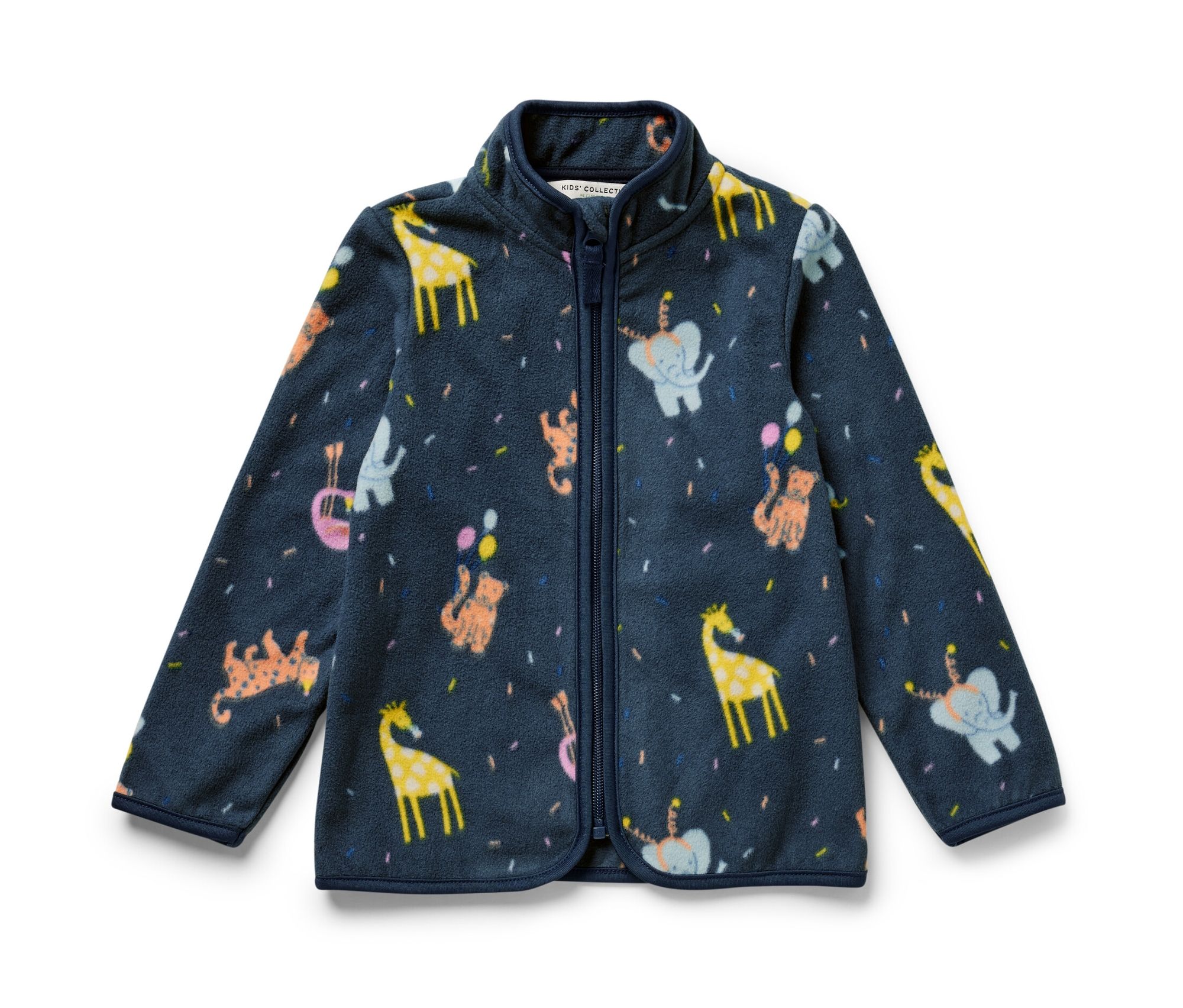 Tchibo - Kinder-Fleecejacke - Herren - Gr. 122/128 - dunkelblau/print