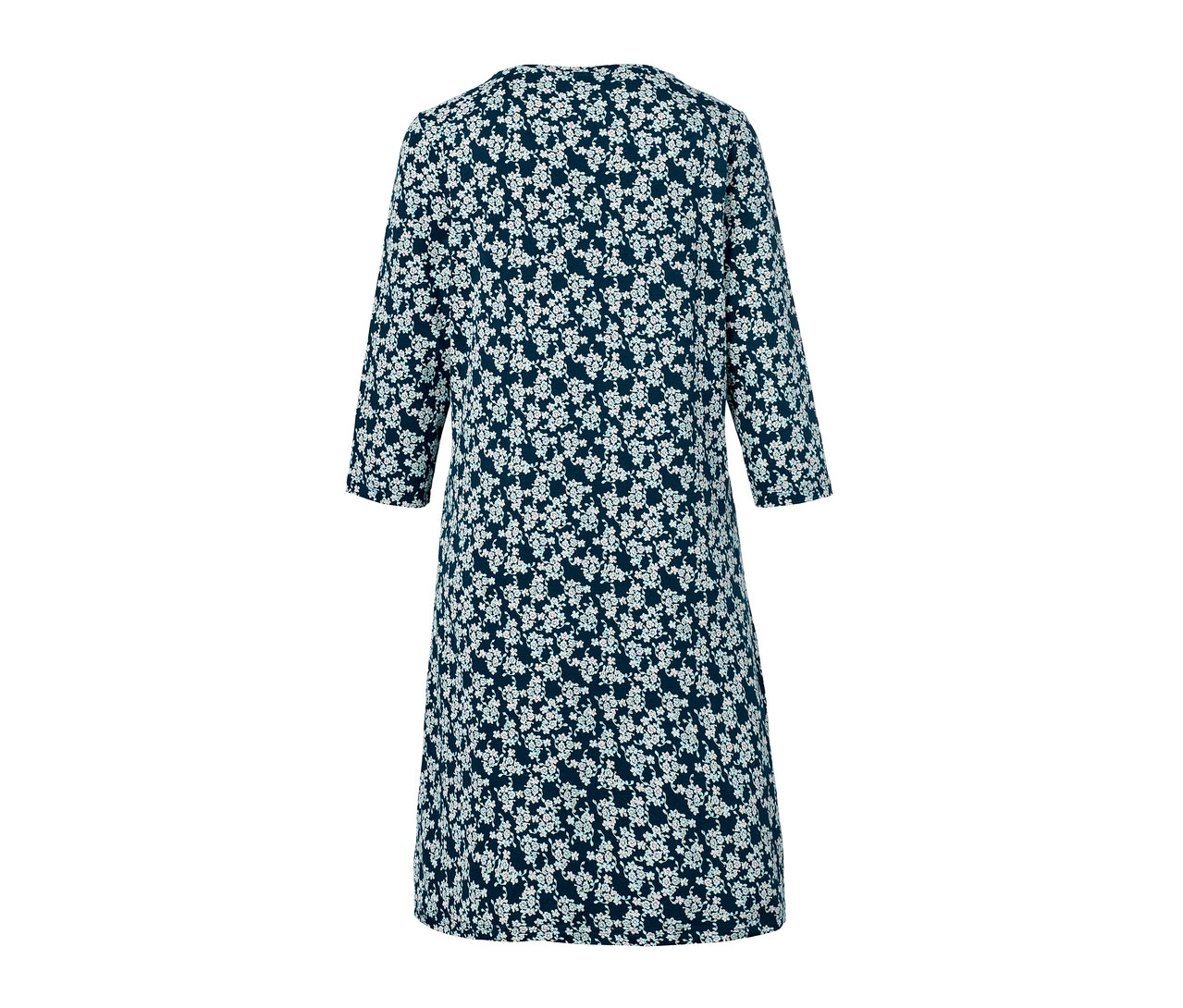 Detailansicht eines Nachthemds mit Blumenmuster.