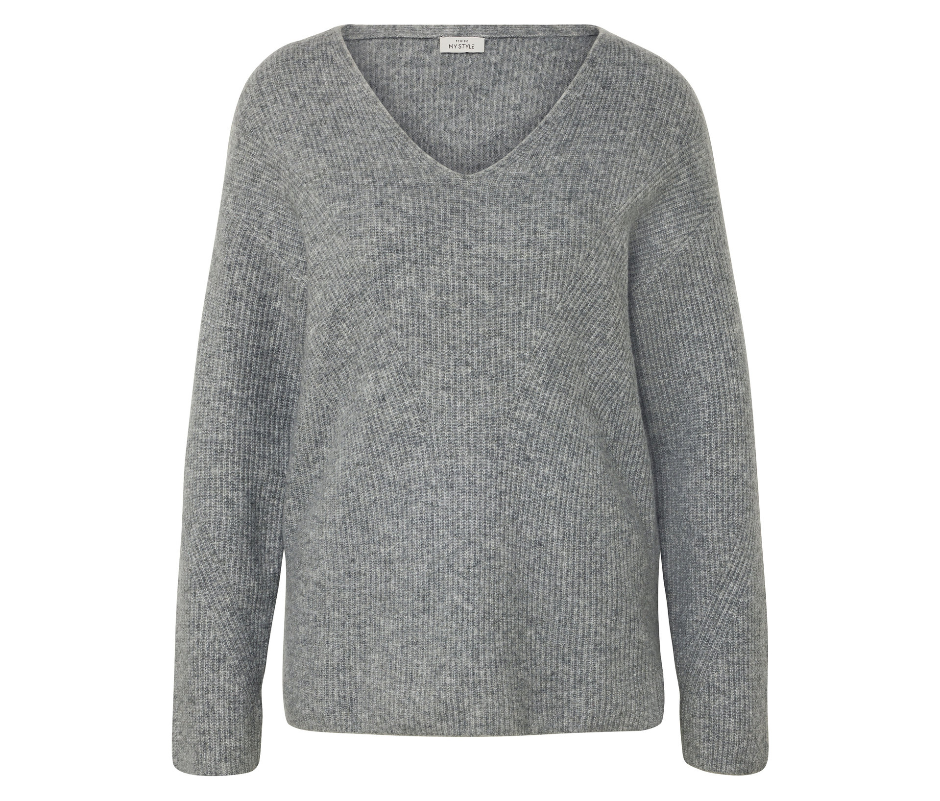 Tchibo - Grobstrickpullover - Damen - Gr. S - grau