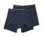 2 Slipboxer mit Merinowolle, blau - Dunkelblau