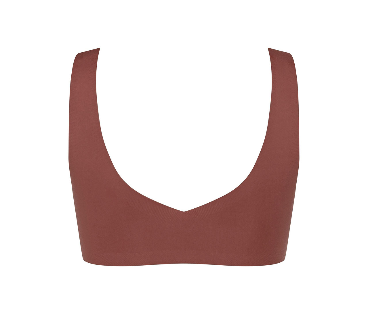 Detailaufnahme des braunen sloggi ZERO Feel 2.0 Bralette.