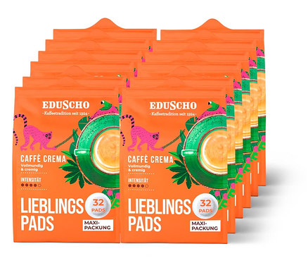 Mehrere Packungen Eduscho Lieblingspads Caffè Crema Kaffeepads.