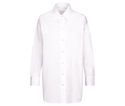 Seidensticker Oversize Longbluse, weiß