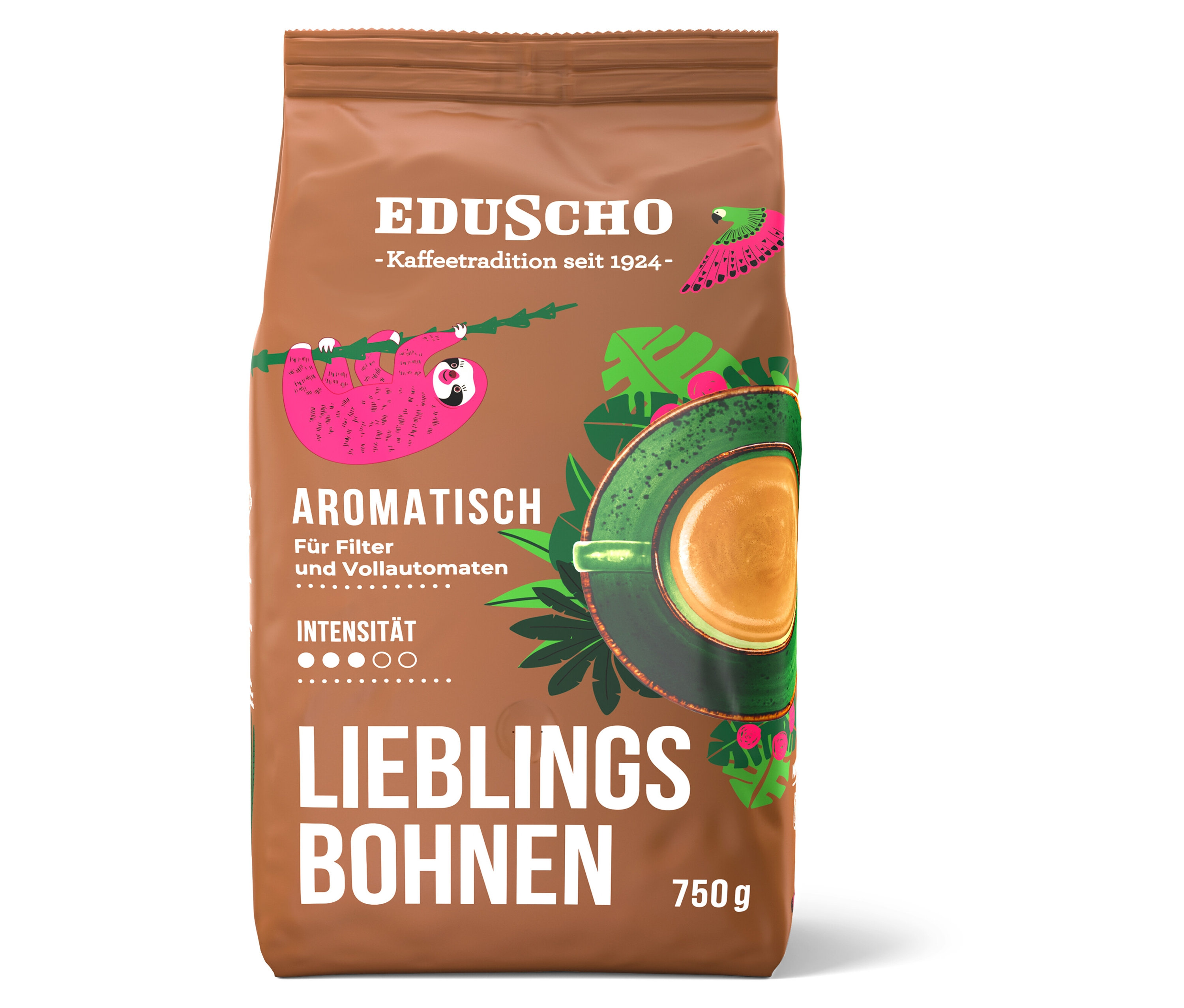 Eduscho Lieblingsbohnen Aromatisch - 750 g Ganze Bohne - Intensität: 3/5