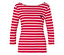 Rot-weiß gestreift