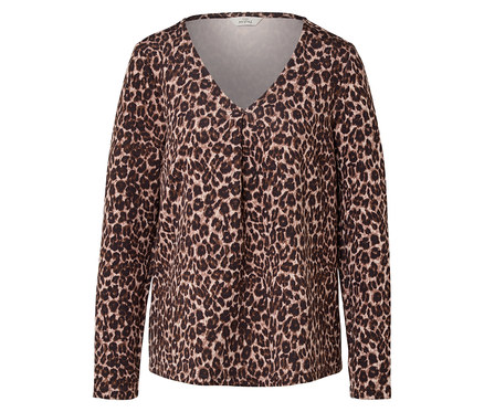 Bedrucktes Blusenshirt aus Modal-Mix