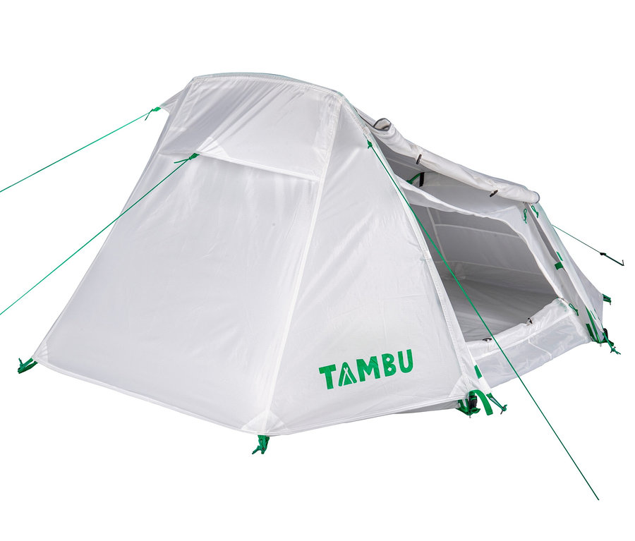 Weißes Tambu 2-Personen-Trekkingzelt »SURAN 2«.