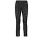 Schwarze Hose mit weißem Muster.