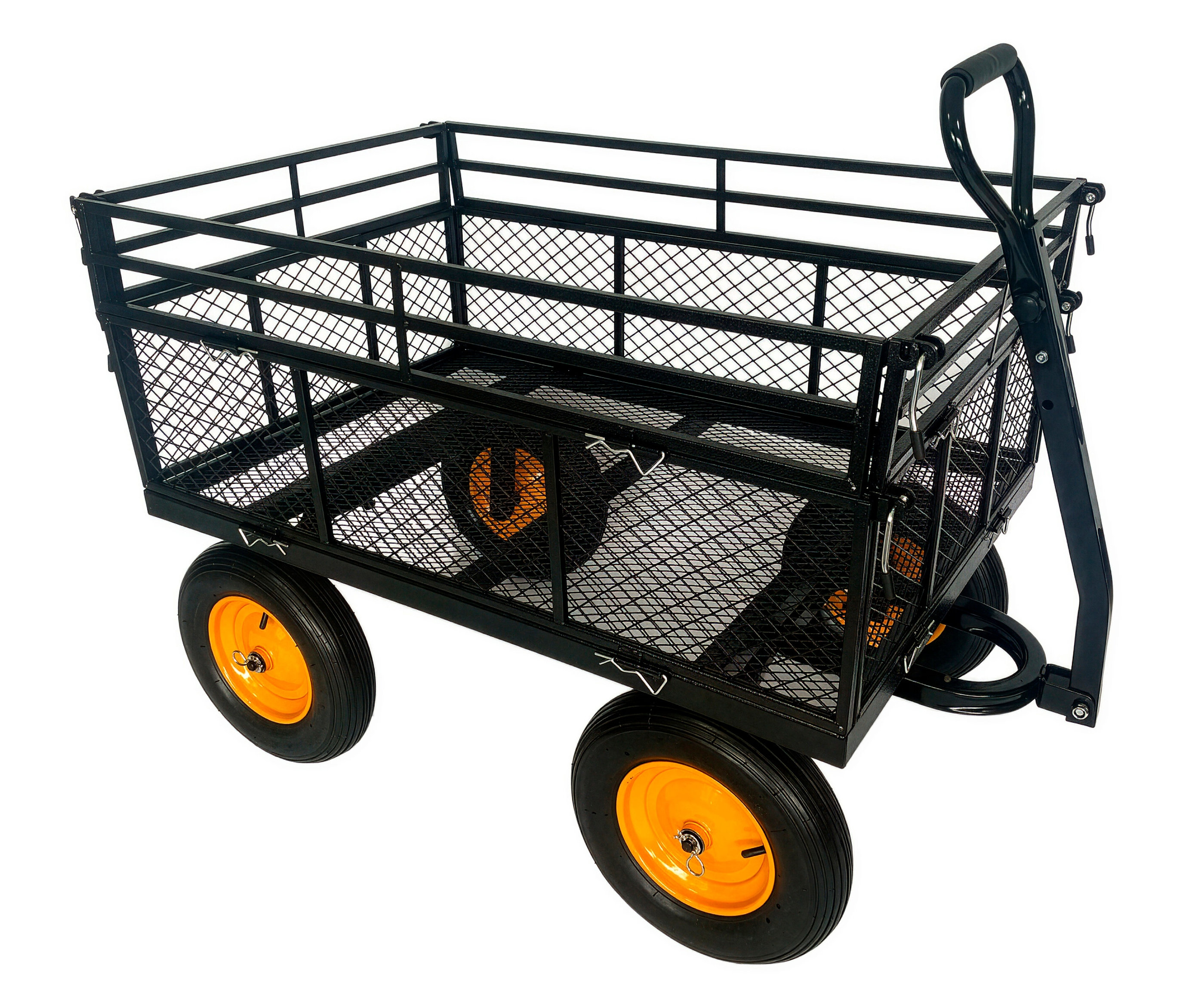 Garten-Transportwagen - schwarz - schwarz