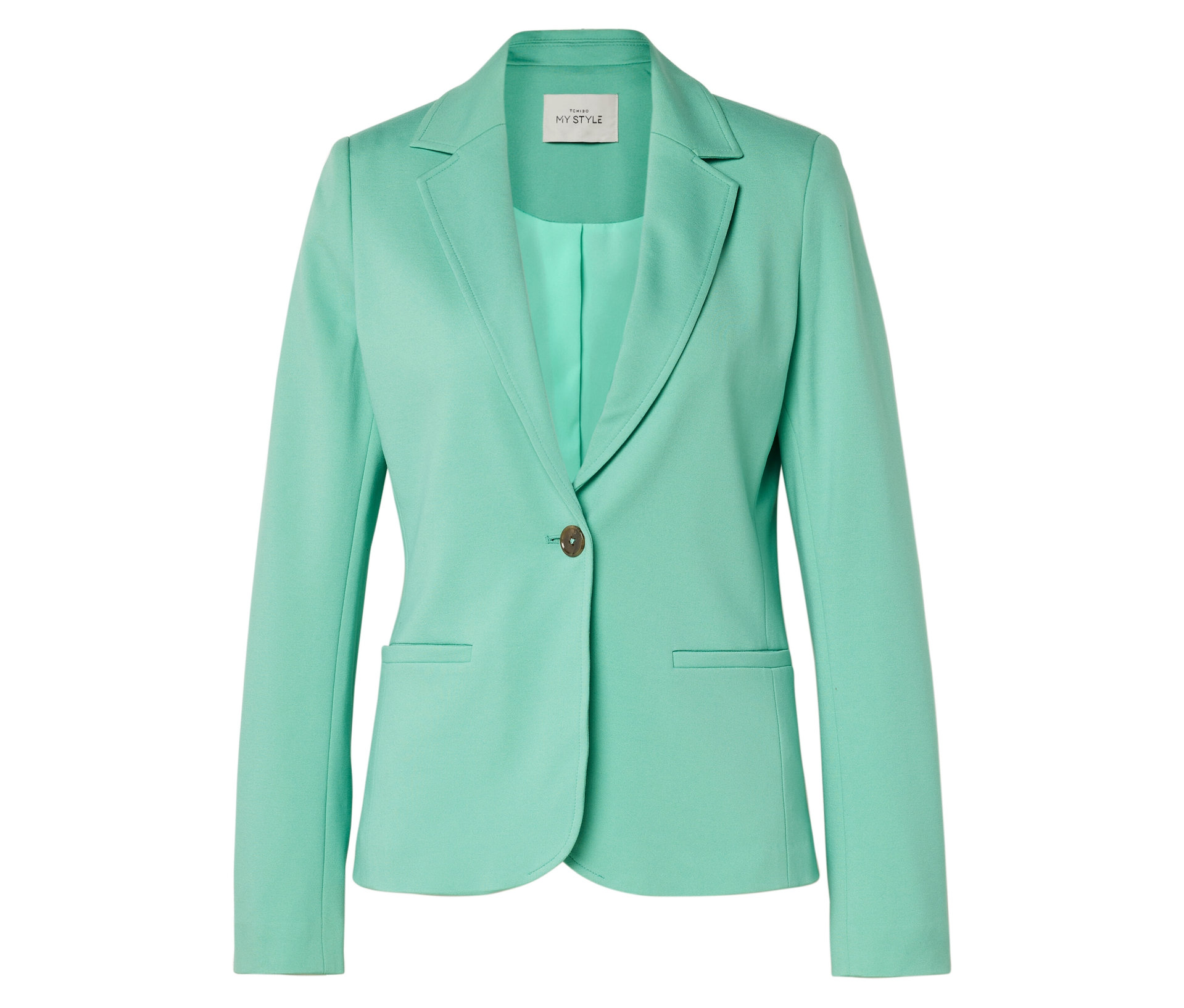 Jerseyblazer - Damen - Gr. 50 - grün - grün