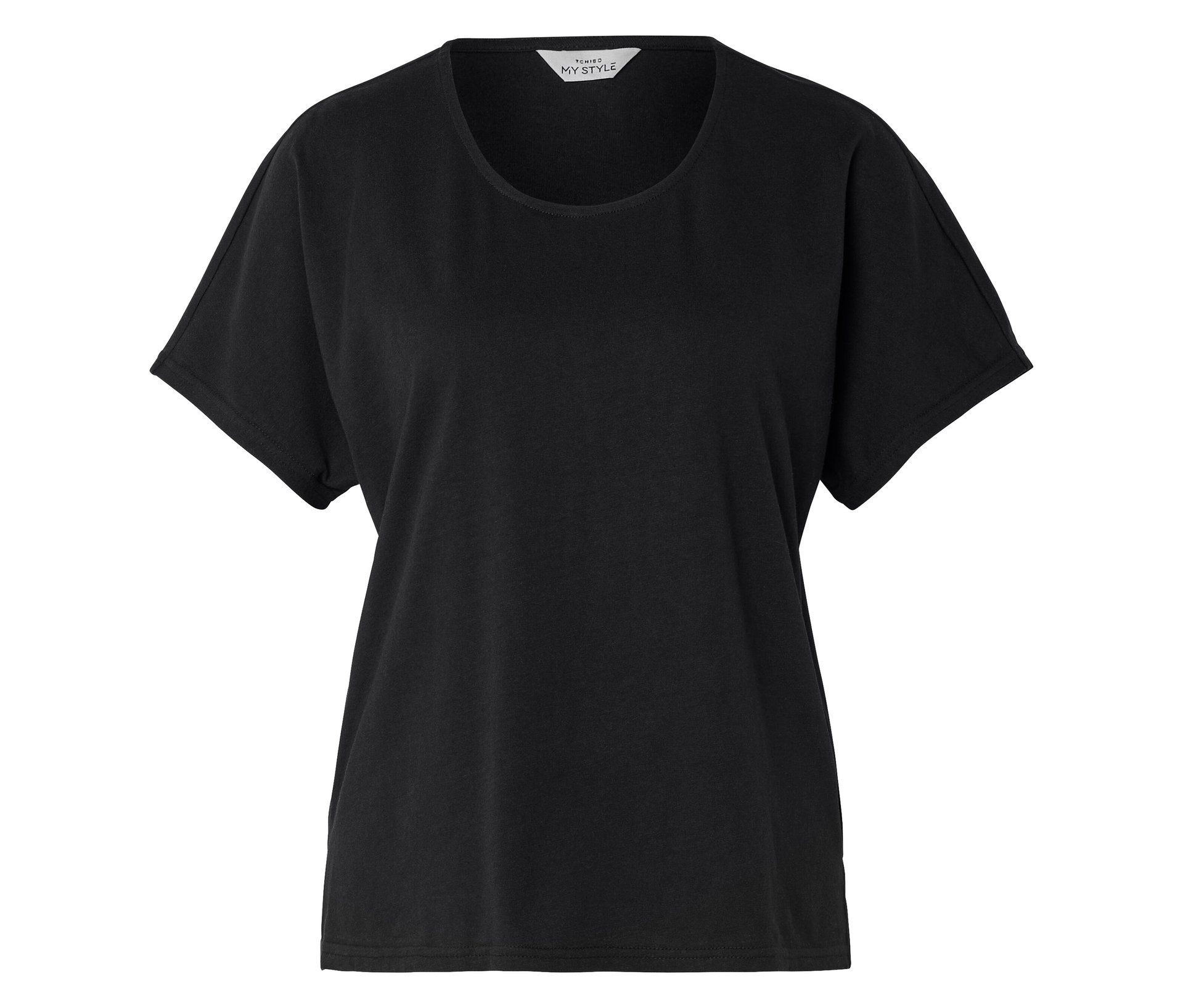 Shirt aus Leinenmix - Damen - Gr. XXL - schwarz - schwarz