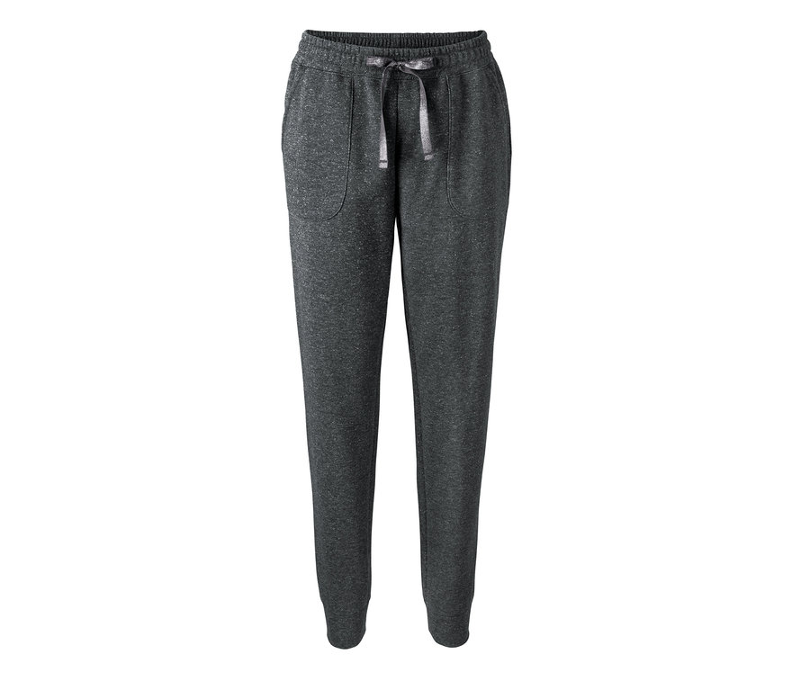 Graue Loungewear-Hose mit Kordelzug.