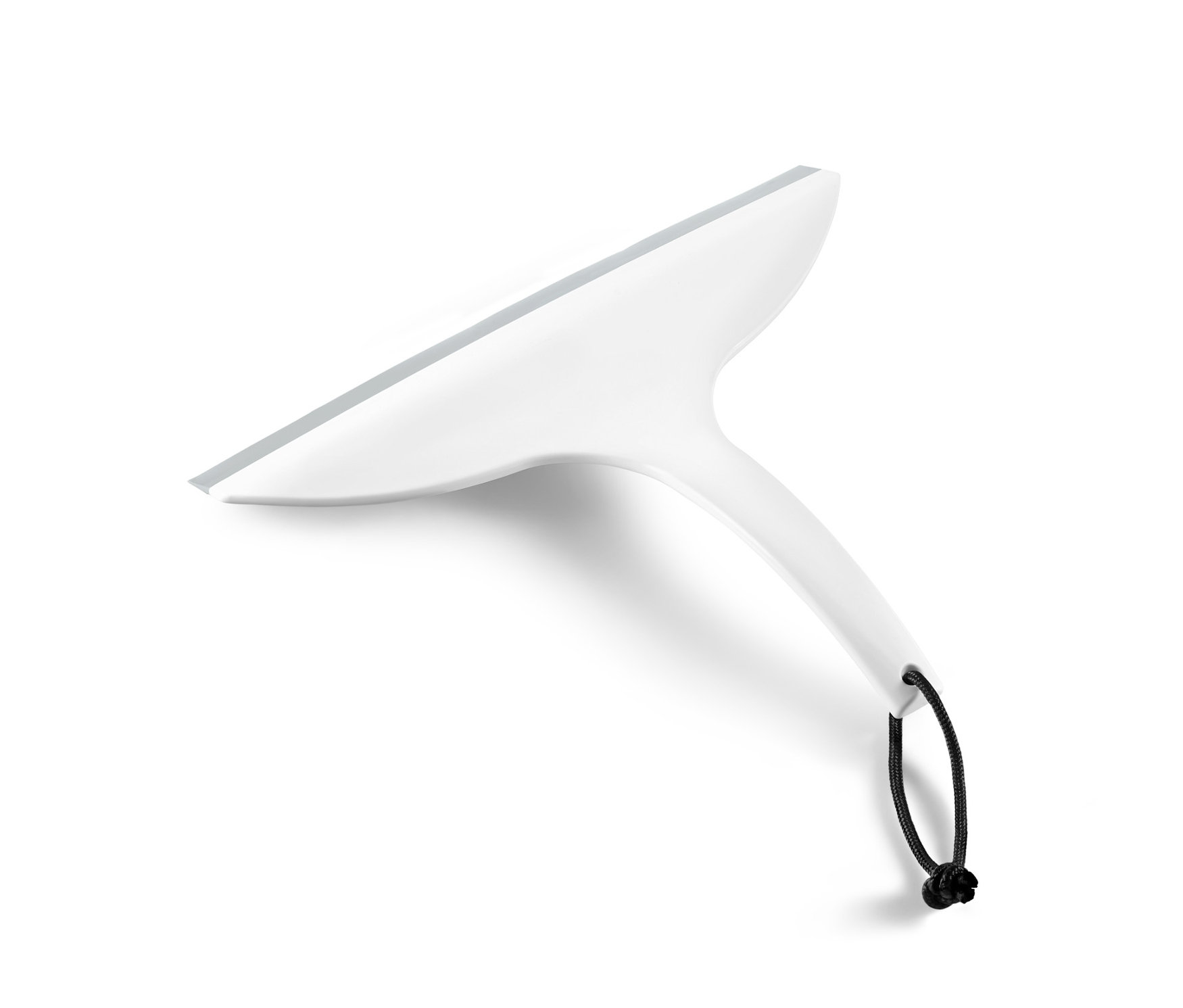 Ein weißer Badwischer auf einem weißen Hintergrund.