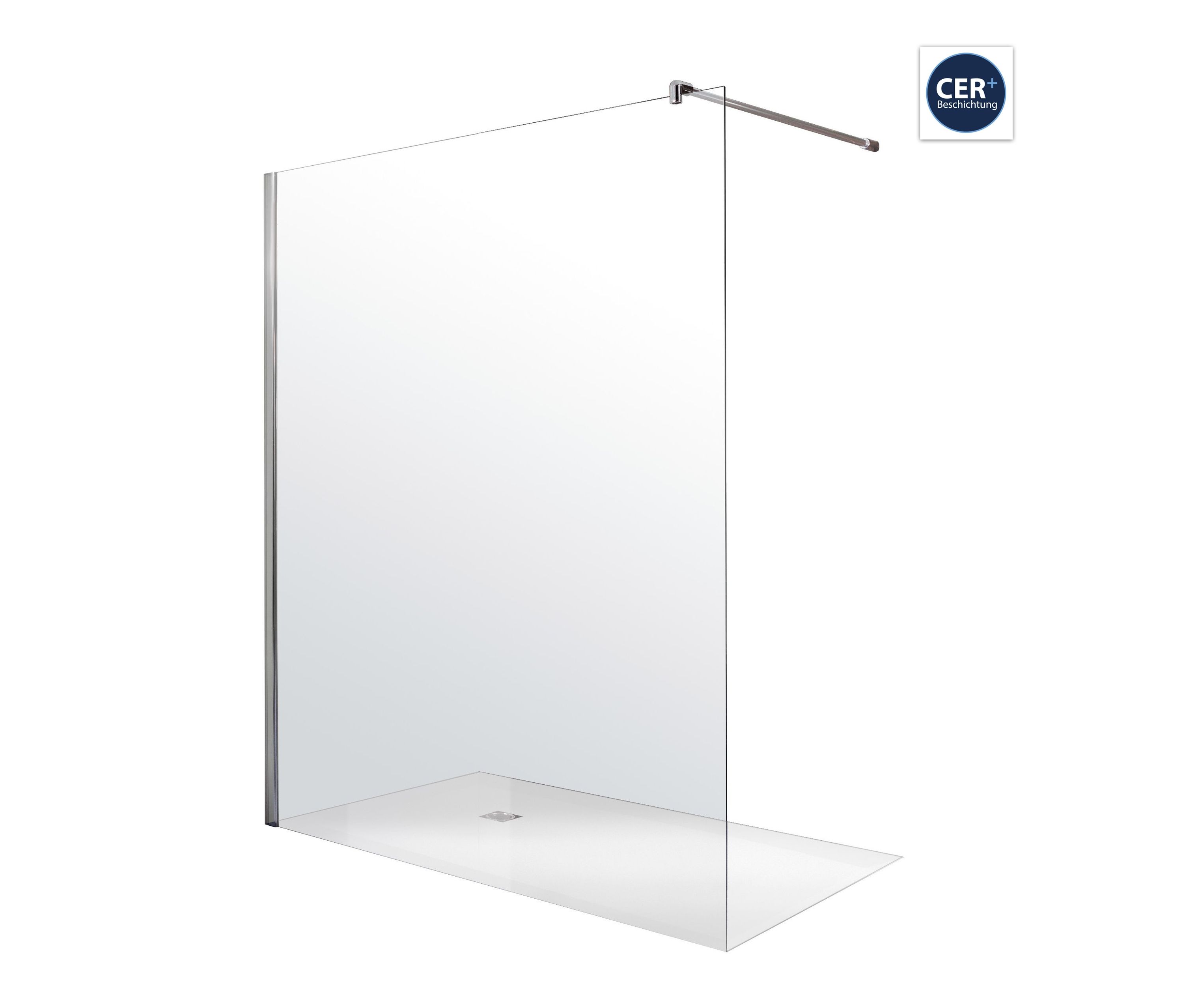 Thumbnail - Breuer®-Dusche »Entra« – Duschwand - Gr. 1,40 - silber