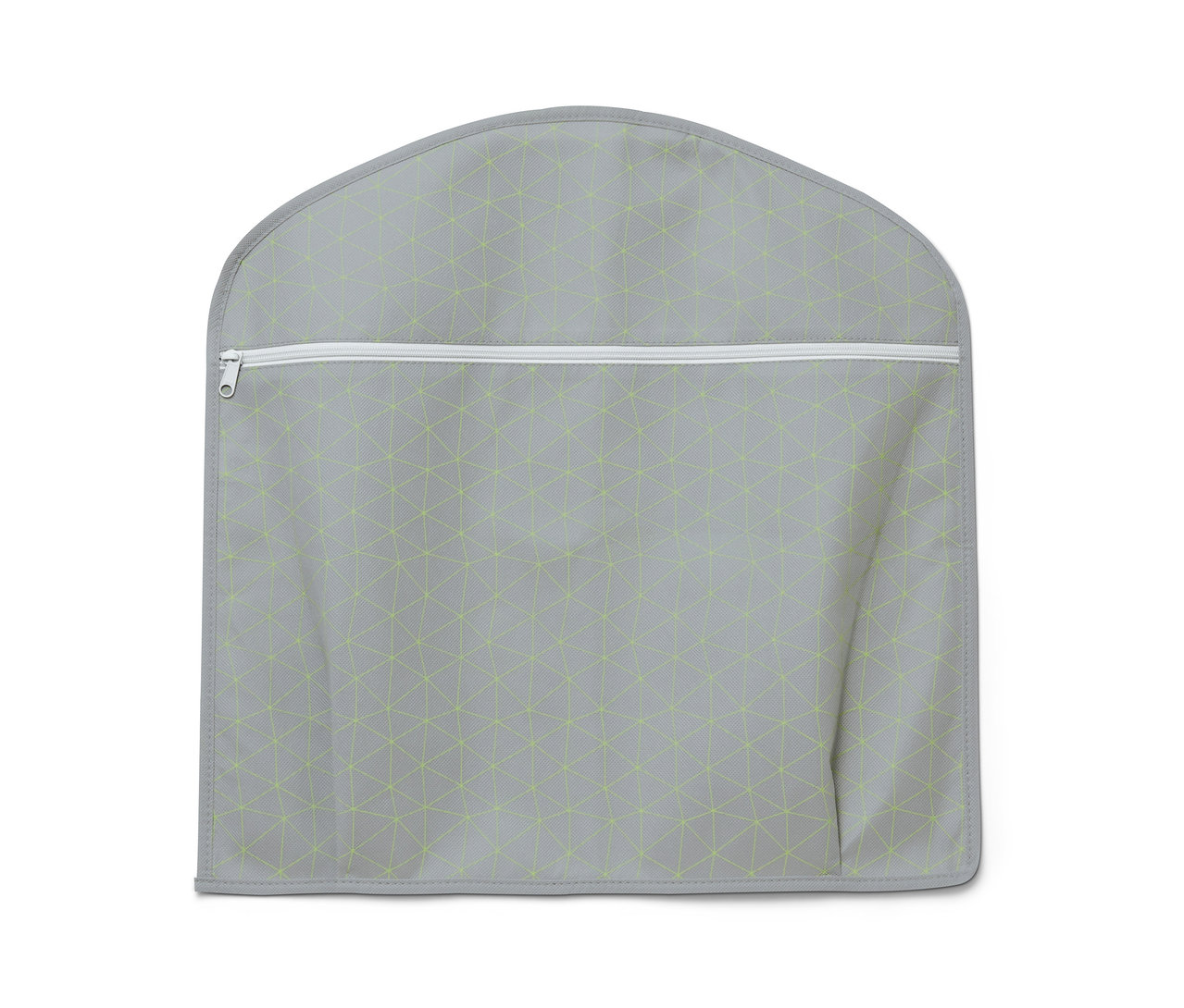 Grauer Schrankorganizer mit geometrischem Muster, 2 Stück.