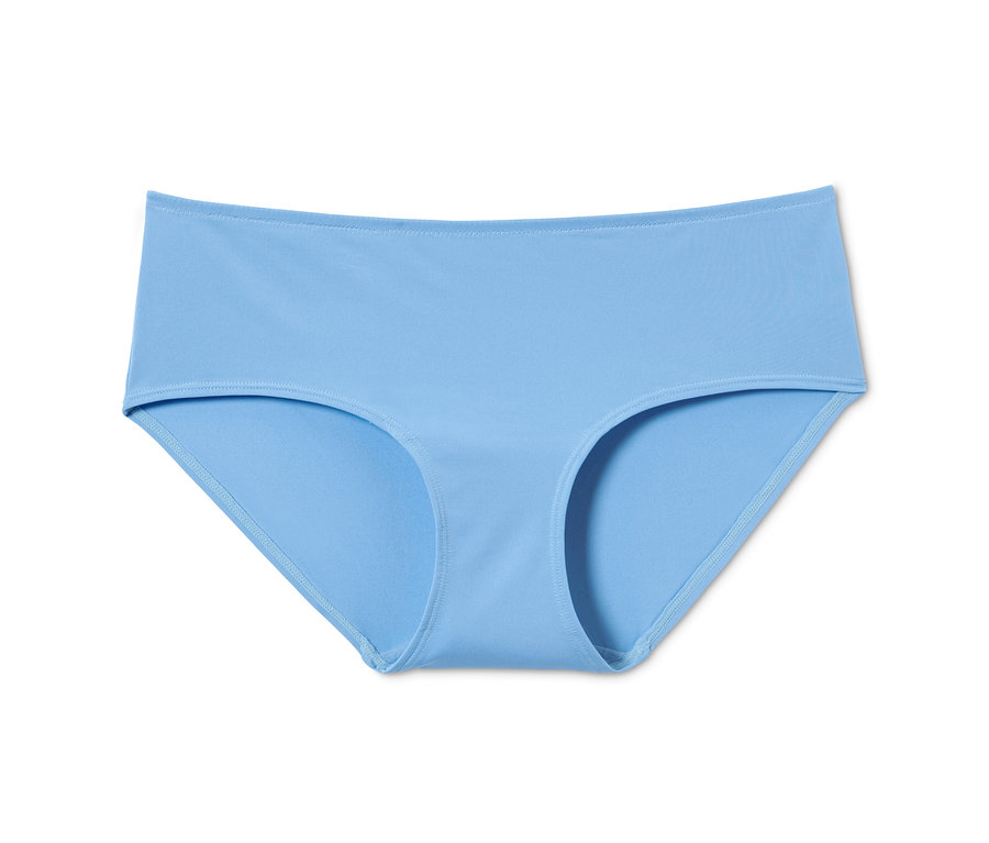 Ein hellblauer Slip.