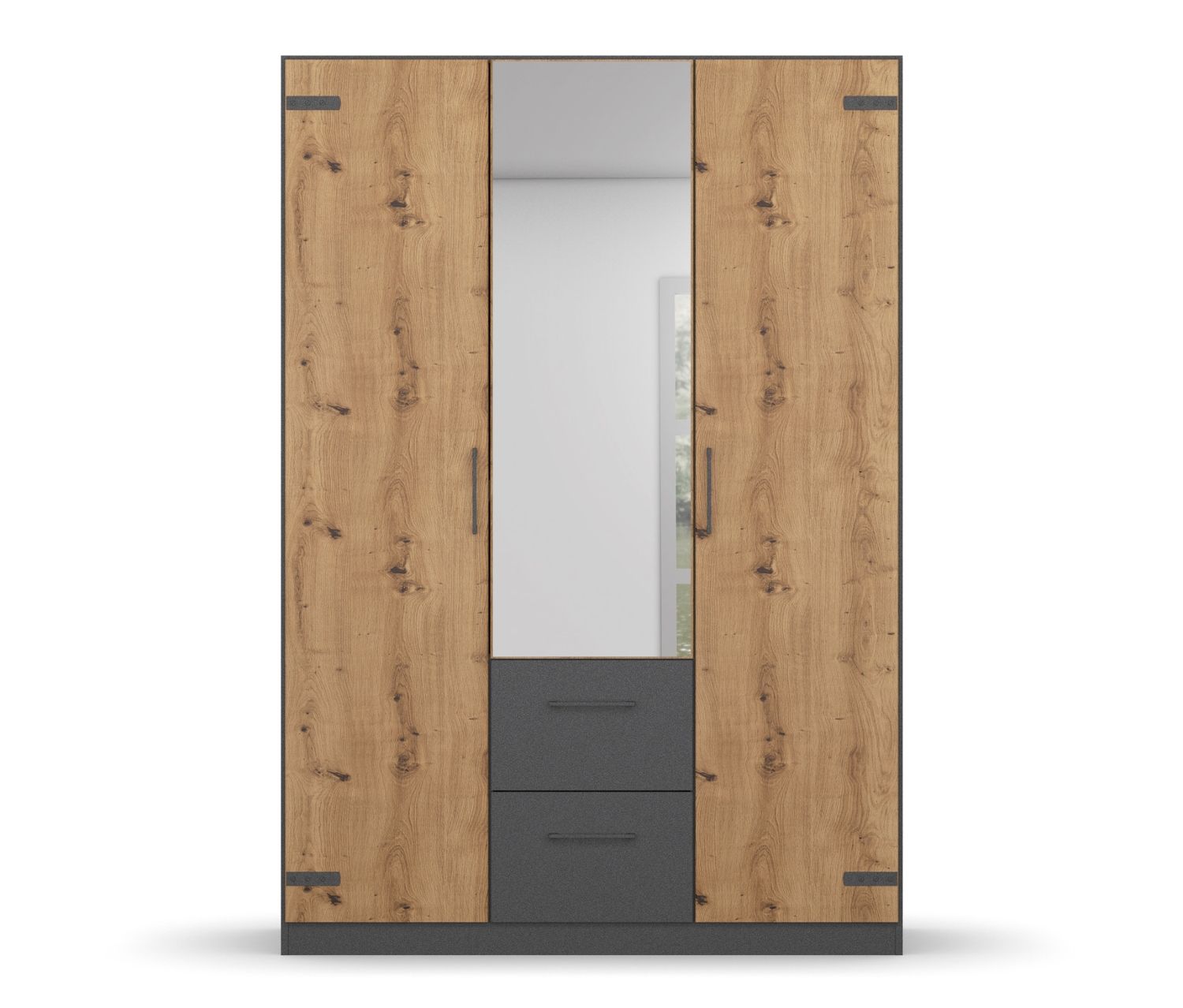 Thumbnail - rauch Set »Butte« - 145x207x101cm - grau - Holz / Metall