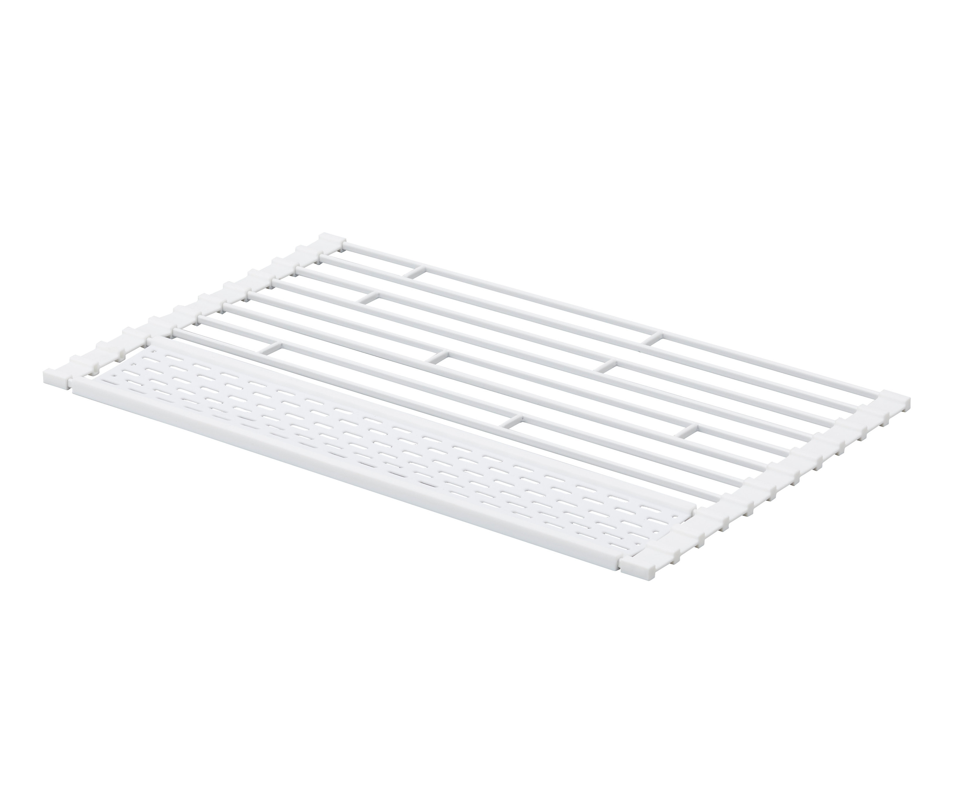 Weißer, faltbarer YAMAZAKI »TOWER« Abtropf.