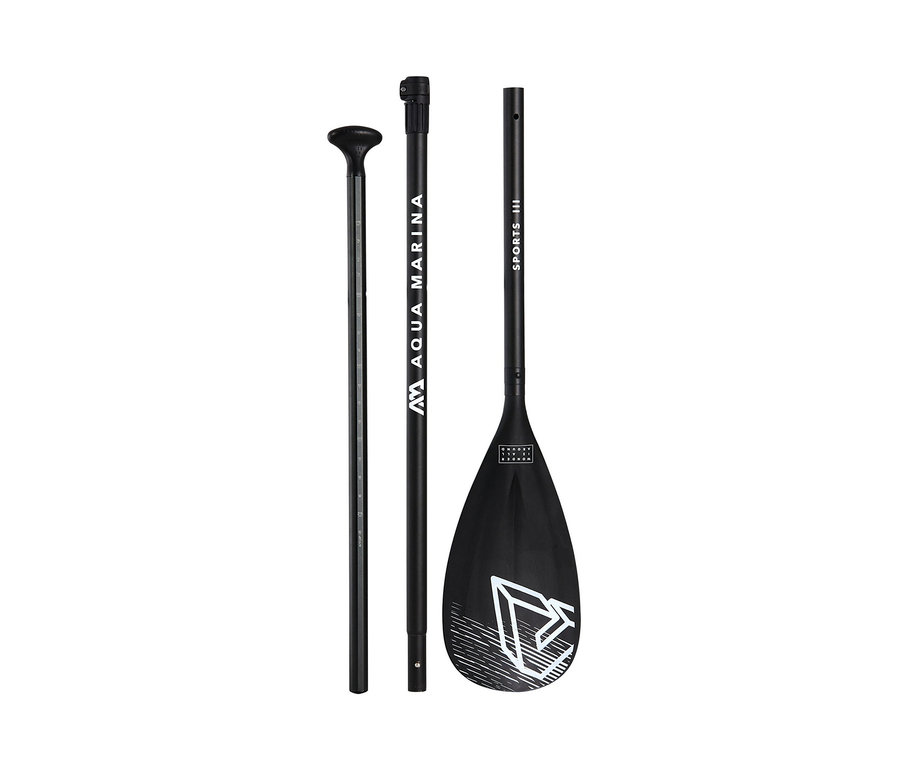 Schwarzes SUP- und Kajak-Paddel »Sports III«.