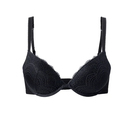 Schwarzer Push-up-BH.
