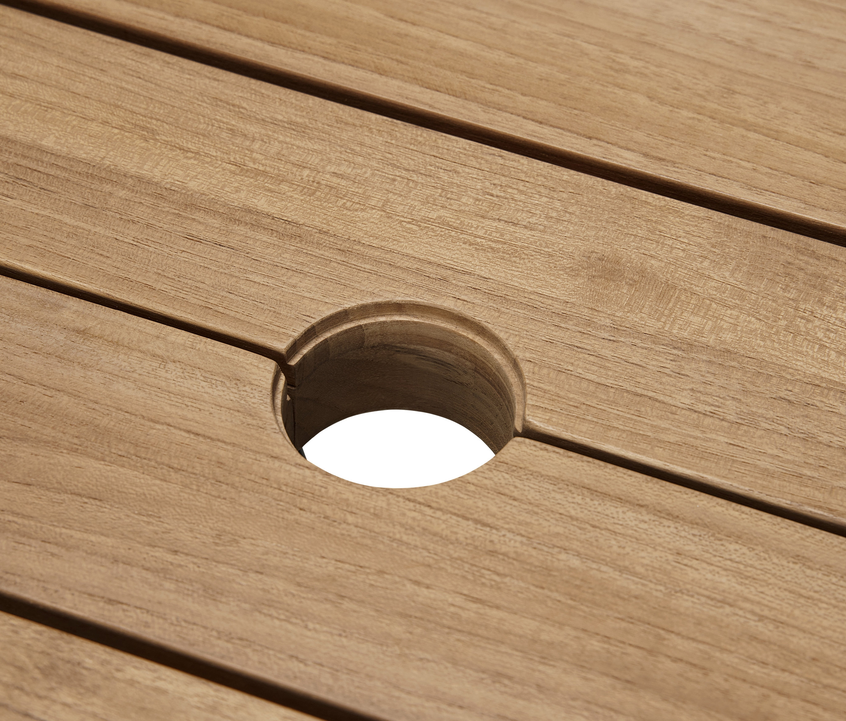 Thumbnail - Tchibo - Teak-Esstisch mit modernem X-Fuß - 1x84x158cm - schwarz - Holz / Aluminium / Stahl