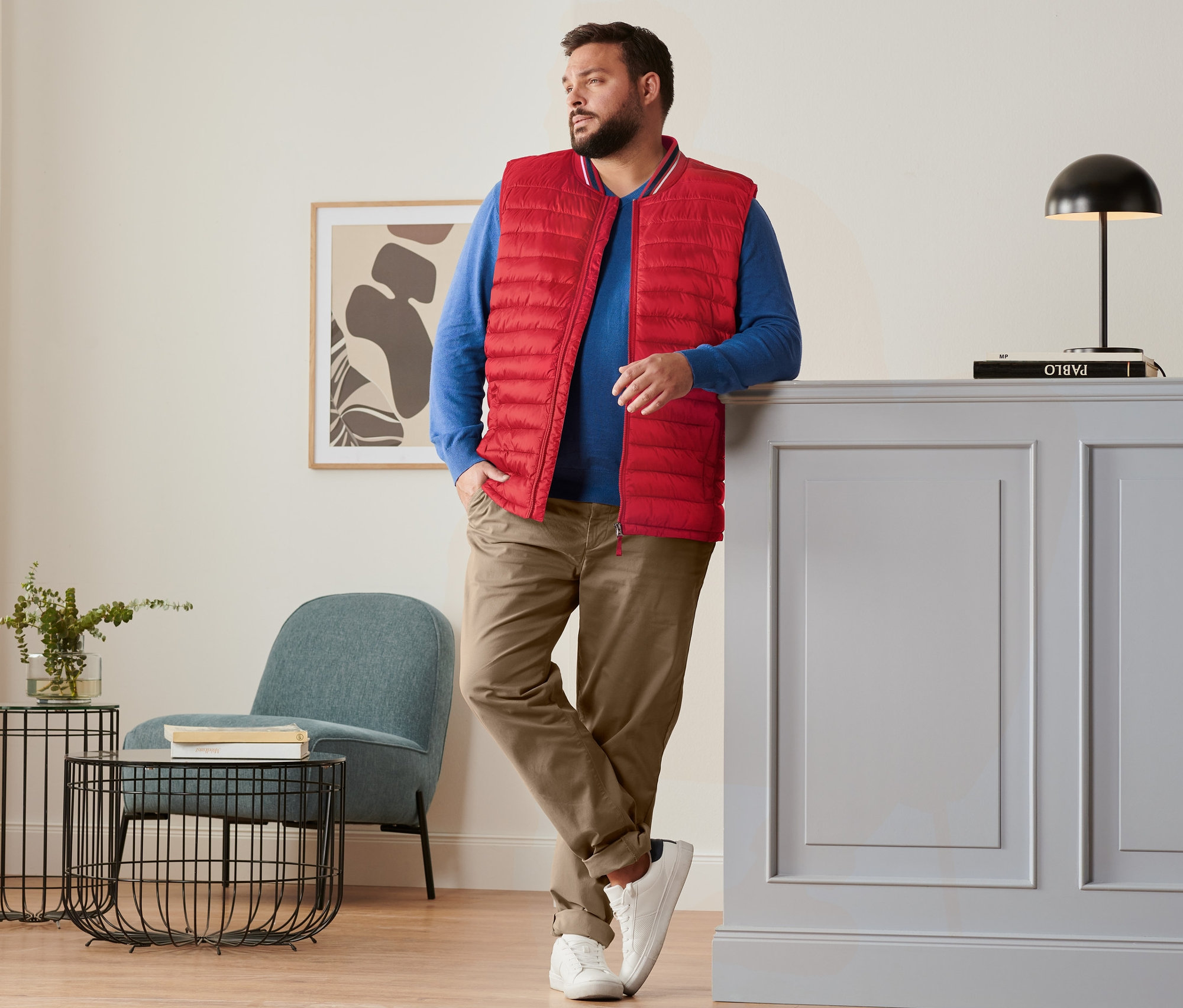 Thumbnail - Tchibo - Leinen-Pullover - Herren - Gr. 5XL - dunkelblau