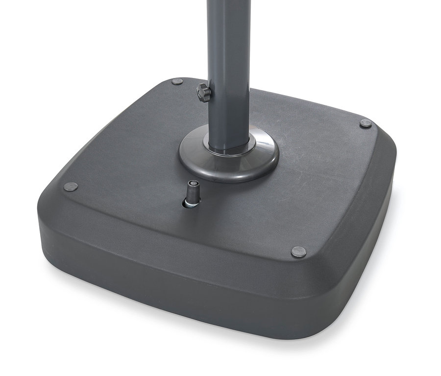 Detailaufnahme des Sockels vom Leco Premium-Ampelschirm.