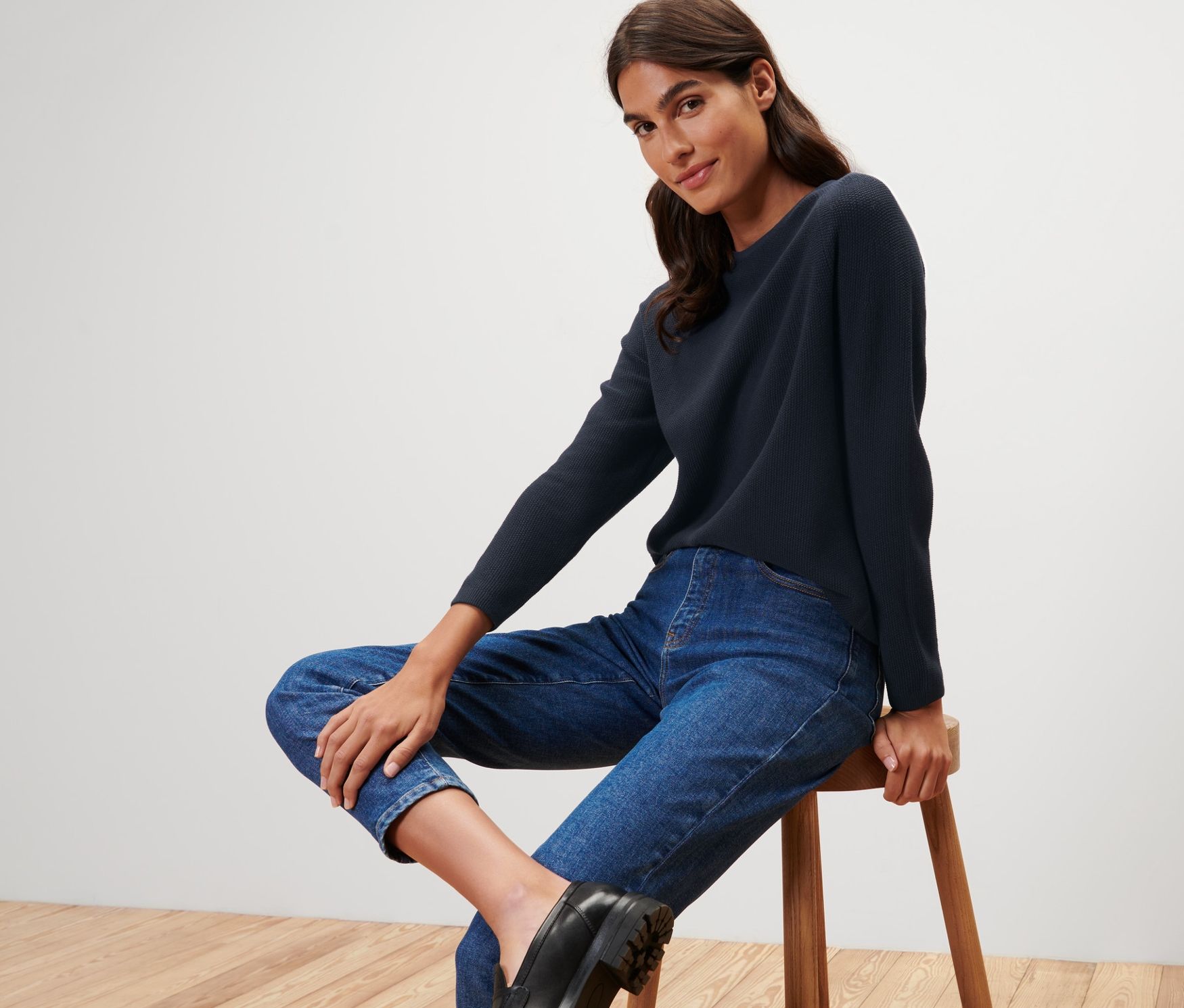 Thumbnail - Tchibo - Strickpullover - Damen - Gr. S - dunkelblau
