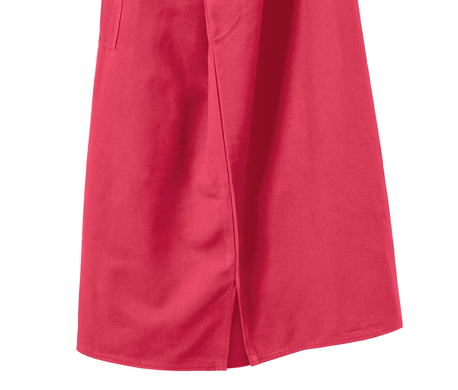 Detailansicht Umzieh-Poncho, Beere, Frottee mit Tasche und Schlitz.