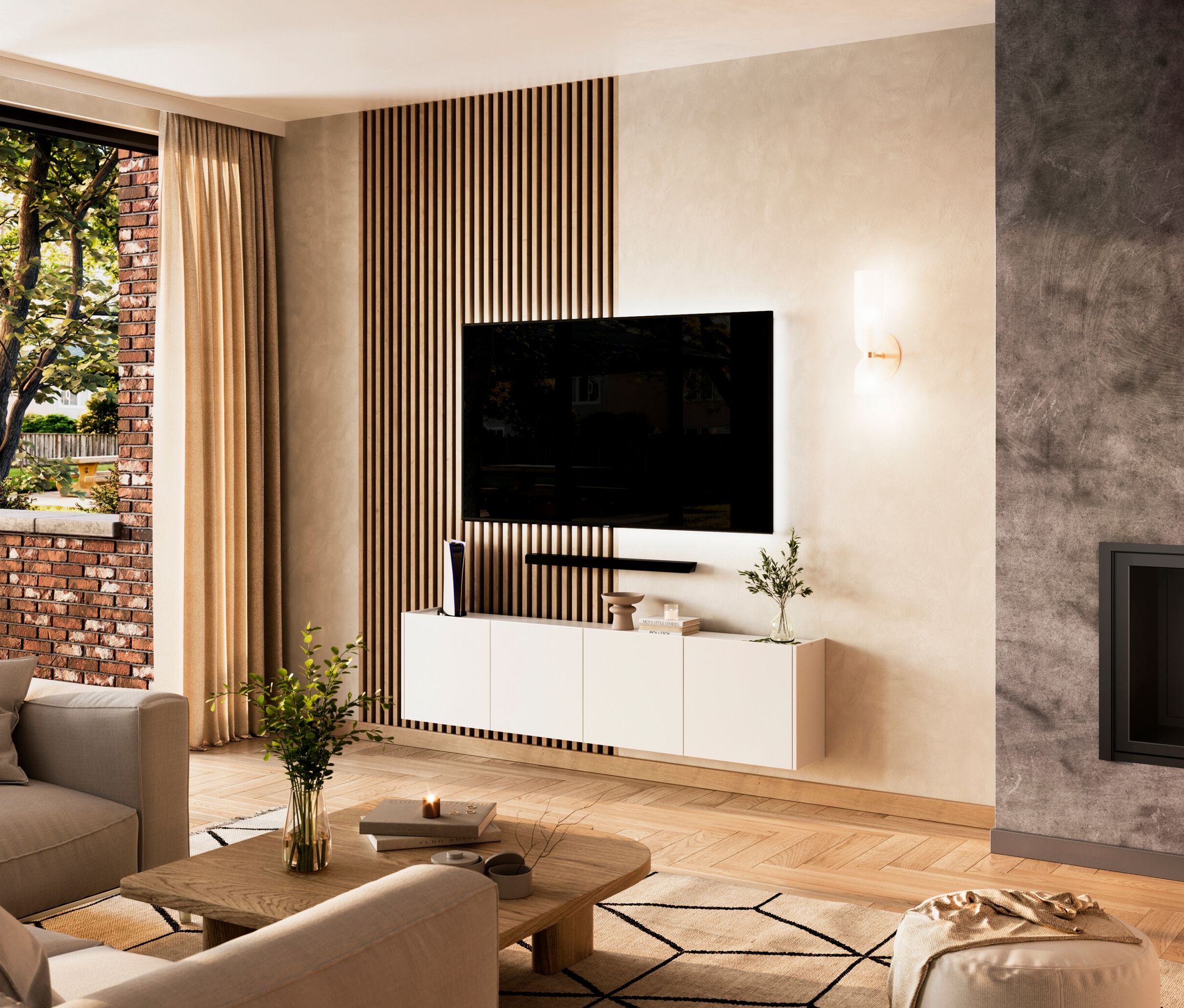 Thumbnail - Tchibo - Mehrzweckschrank »Piana« - 182x24x40cm - weiß - Holz