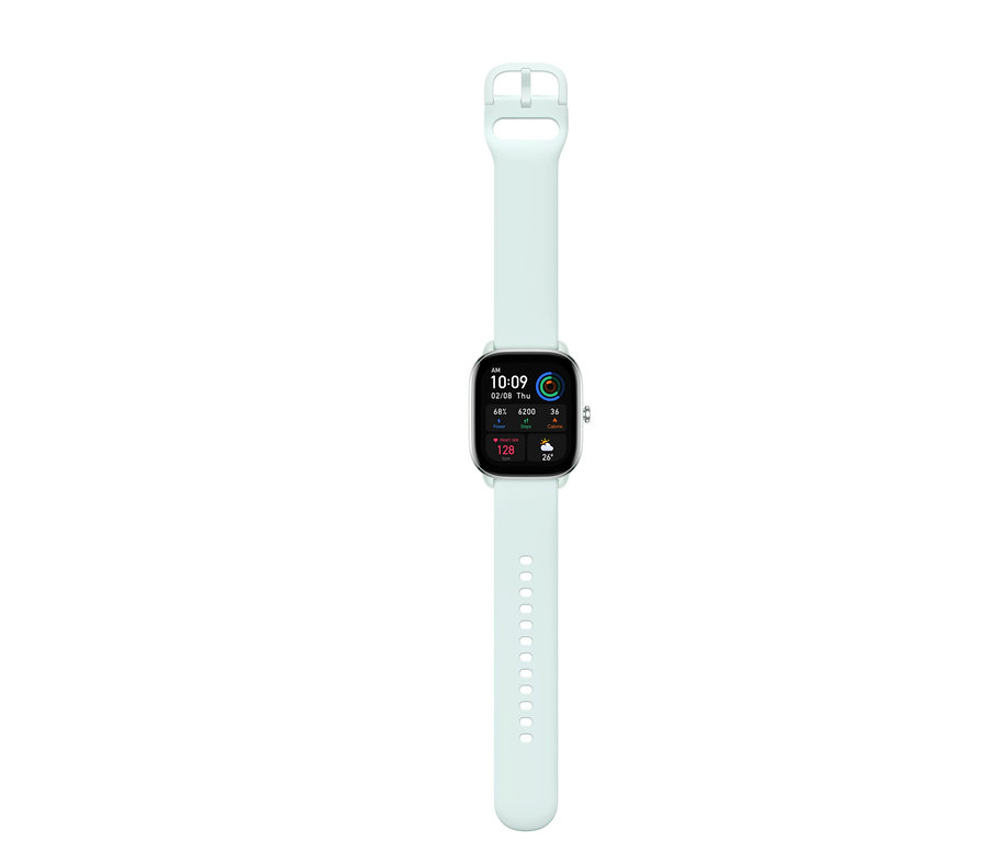 Amazfit GTS 4 Mini-Smartwatch, Mint Blue.